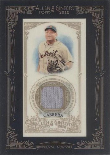 2012 Topps Allen & Ginter's - Miguel Cabrera #AGR-MCB