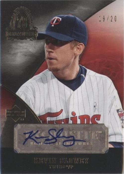 2007 Upper Deck Exquisite Rookie Signatures - Kevin Slowey #EDC-KS