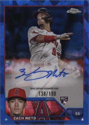 2023 Topps Chrome Update Series Sapphire Edition - Zach Neto #USA-ZN