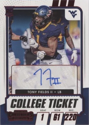 2021 Panini Contenders Draft Picks Tony Fields II #264