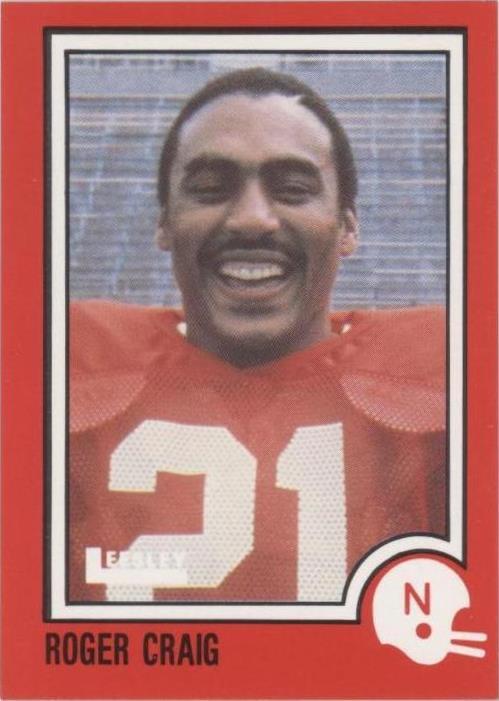 Leesley Nebraska Cornhuskers 1989 Roger Craig #81