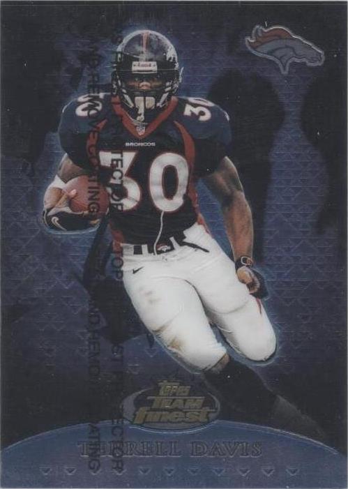 1999 Topps Finest Terrell Davis #T9