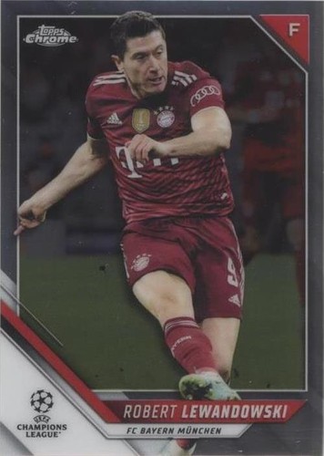 2021-22 Topps Chrome UCL Robert Lewandowski #123
