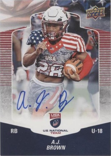 2018 Upper Deck USA Football A.J. Brown #55