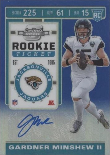 PSA サインルーキー　GARDNER MINSHEW II RC AUTO Gem #186 2019 Panini Contenders Gardner Minshew II RC Rookie