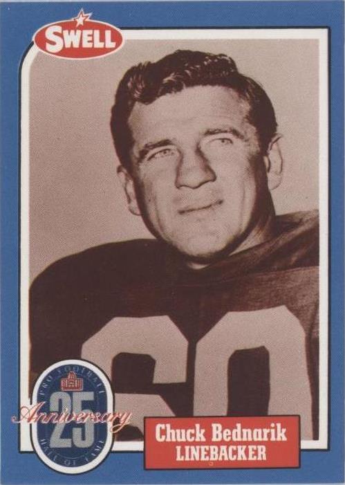 1988 Swell Football Greats Hall of Fame Chuck Bednarik #14