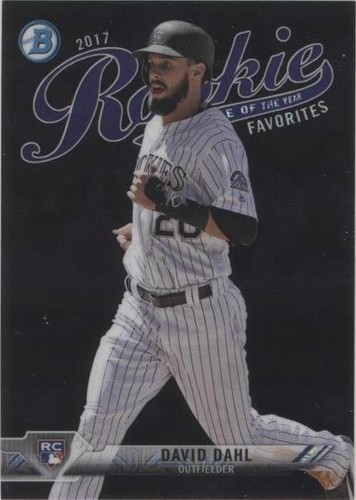 2017 Bowman - David Dahl #ROYFI-DD