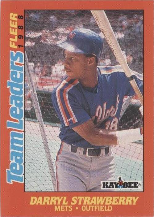 1988 Fleer Kay Bee 玩具团队领袖 - Darryl Strawberry #40