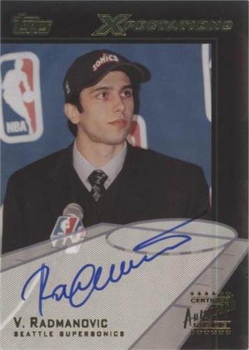 2001-02 Topps Xpectations - Vladimir Radmanovic #TXA-VR