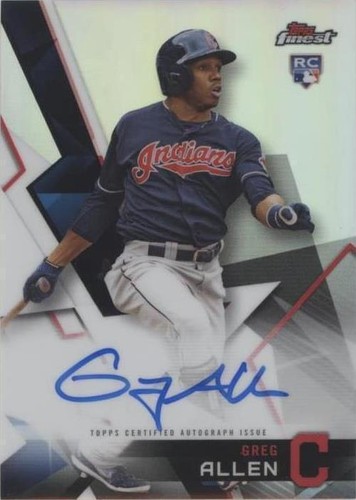 2018 Topps Finest - Greg Allen #FA-GA