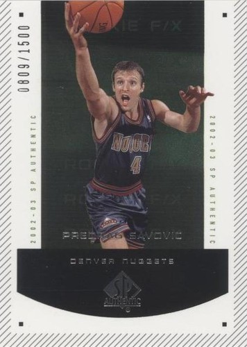 2002-03 SP Authentic - Predrag Savovic #175