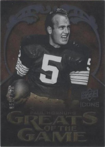 2009 Upper Deck Icons Paul Hornung #GG-PH