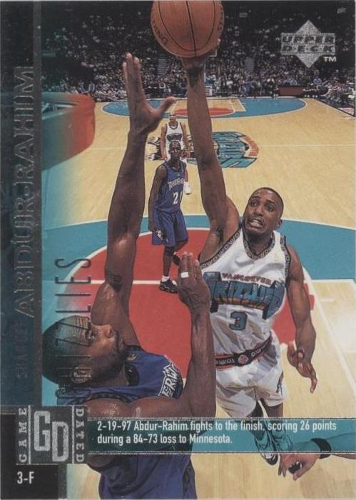 Cubierta superior 1997-98 - Shareef Abdur-Rahim #128