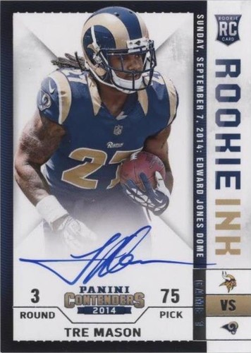 2014 Panini Contenders Tre Mason #RRI-TM
