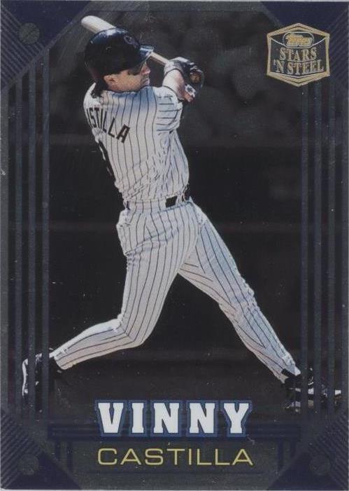 1998 Topps Stars 'n Steel - Vinny Castilla #8