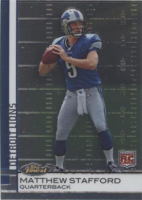 Topps Finest Matthew Stafford #100 2009
