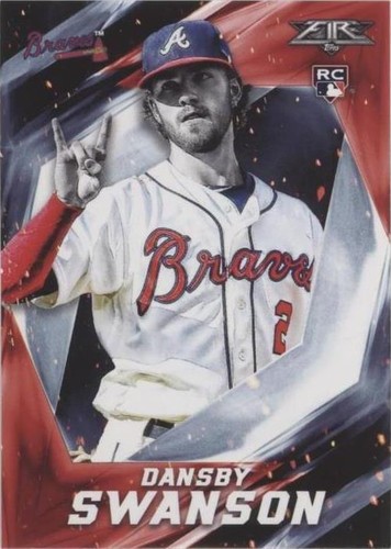 2017 Topps Fire - Dansby Swanson #162