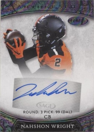 2021 Sage Aspire Nahshon Wright #ASP-144