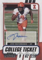 2021 Panini Contenders Draft Picks Josh Imatorbhebhe #256
