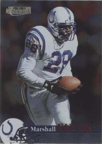 1996 Pro Line II Memorabilia Marshall Faulk #8