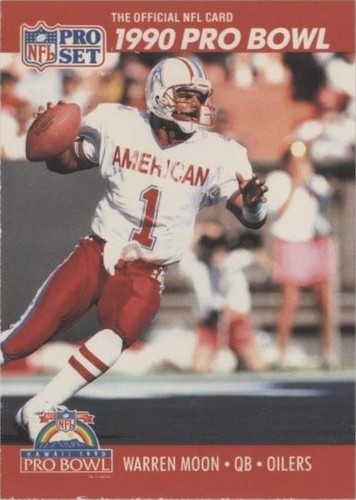 1990 Pro Set FACT Cincinnati Warren Moon #359
