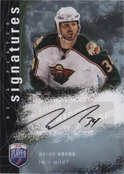 2007-08 Upper Deck Be a Player - Aaron Voros #S-AV