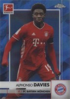 2020-21 Topps Chrome Bundesliga Sapphire Edition Alphonso Davies #82