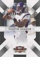 2009 Donruss Threads Visanthe Shiancoe #57
