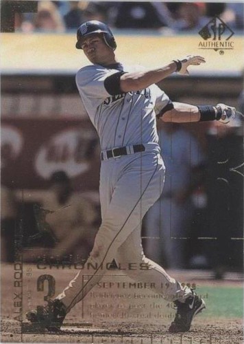 1999 SP Authentic - Alex Rodriguez #HR40
