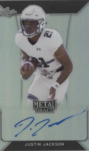 2018 Leaf Metal Draft Justin Jackson #BA-JJ1