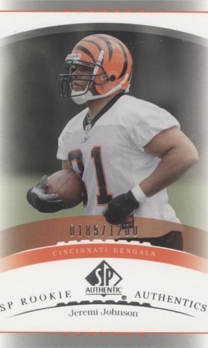 2003 SP Authentic Jeremi Johnson #163