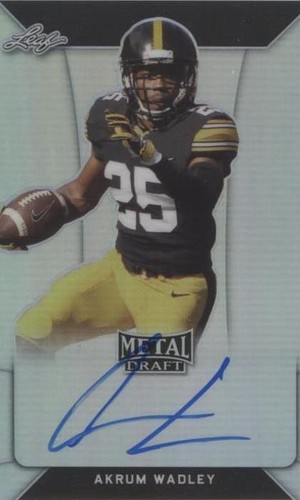 2018 Leaf Metal Draft Akrum Wadley #BA-AW1