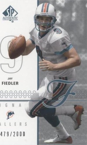 2002 SP Authentic Jay Fiedler #122