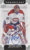2018-19 Upper Deck Chronology - Mathieu Garon #FH-MO-MG