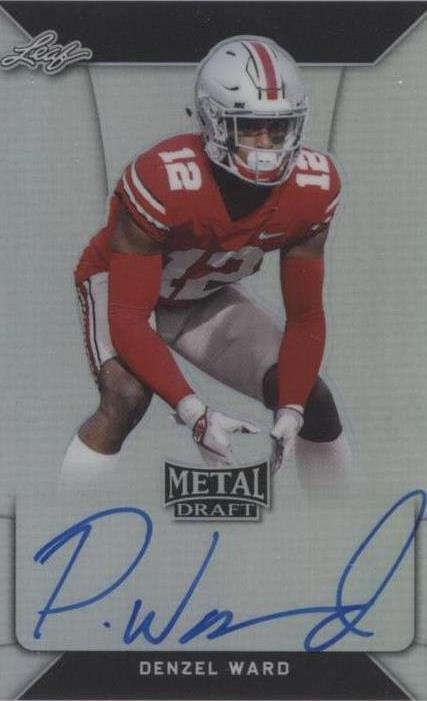 2018 Leaf Metal Draft Denzel Ward #BA-DW1