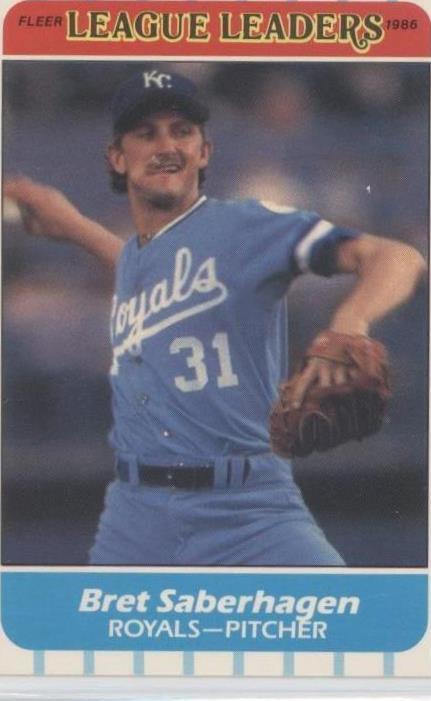 Fleer Major League Leaders 1986 - Bret Saberhagen #37