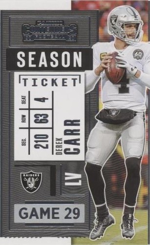 2020 Panini Contenders Derek Carr #31