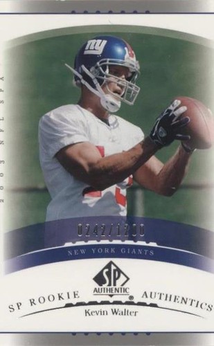2003 SP Authentic Kevin Walter #188