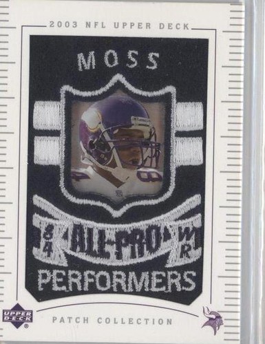 2003 Upper Deck UD Patch Collection Randy Moss #160