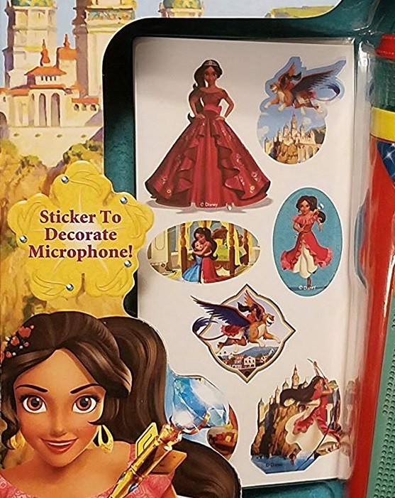 Disney Elena of Avalor Light Up Melody Microphone and Stickers Sings My Time