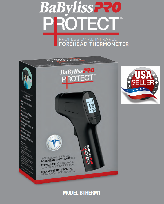 BABYLISS PRO Protect Infrared Forehead Thermometer BABYLISS PRO Protect Infrared Forehead Thermometer