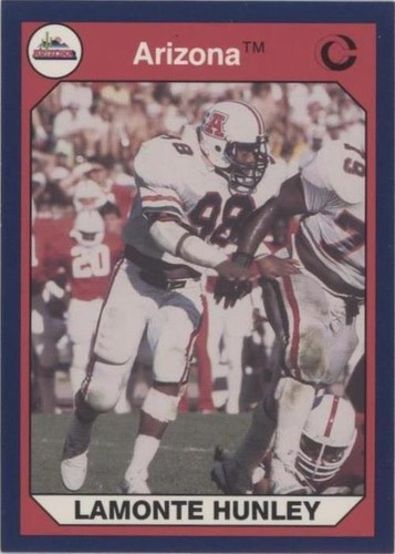 1990 Collegiate Collection University of Arizona Lamonte Hunley #74