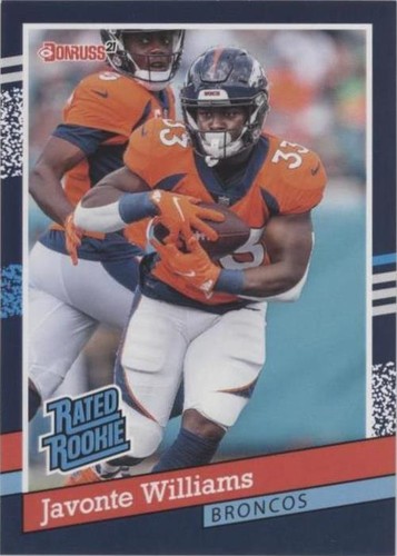 2021 Panini Instant NFL Javonte Williams #BW15