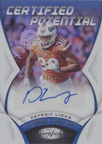 2018 Panini Certified DeAndre Goolsby #CPS-DG
