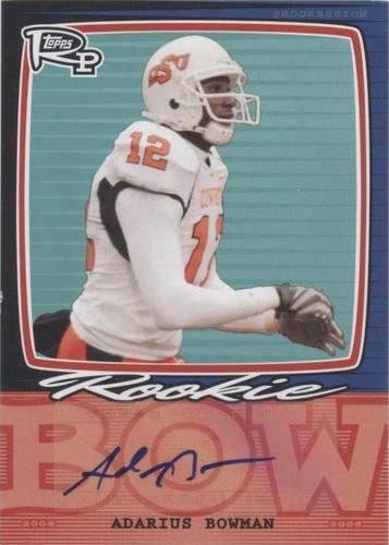 2008 Topps Rookie Progression Adarius Bowman #PSS-AB