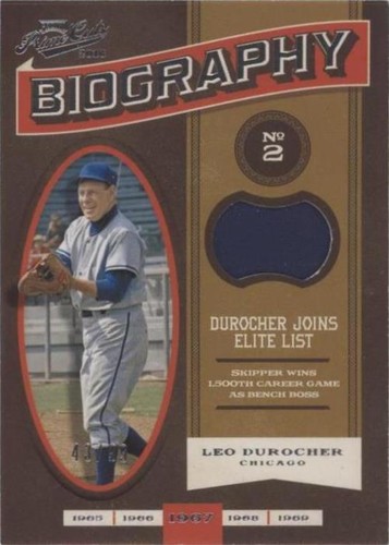 2016 Panini Prime Cuts - Leo Durocher #BIO-LD