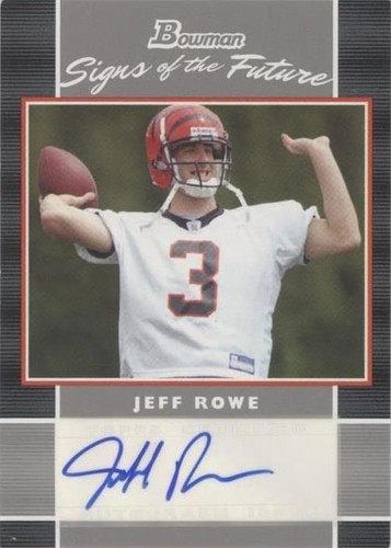2007 Bowman Jeff Rowe #SF-JR