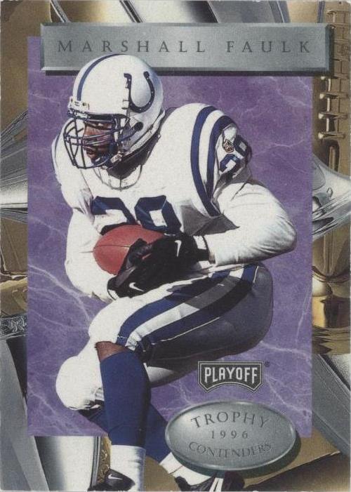 Playoff Trophy Contenders 1996 Marshall Faulk #5