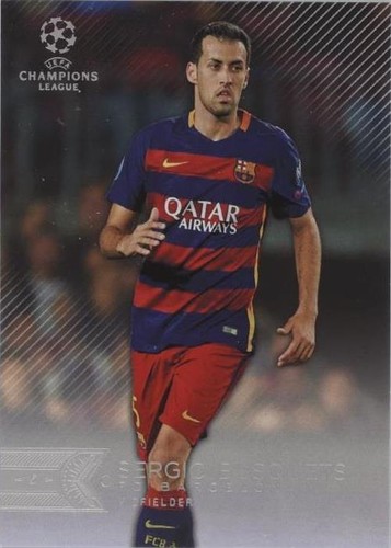 2015-16 Topps UCL Showcase Sergio Busquets #109