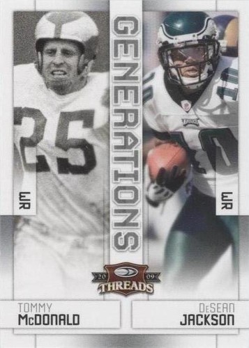 2009 Donruss Threads DeSean Jackson Tommy McDonald #2